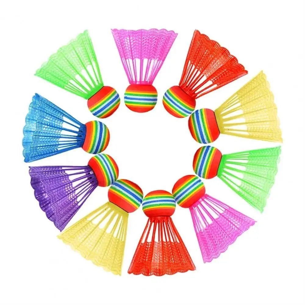 4 Stück Bunte Federbälle – Langlebige Trainings Federbälle mit Stabiler Flugbahn | Outdoor Badminton Zubehör Kaufschwan®