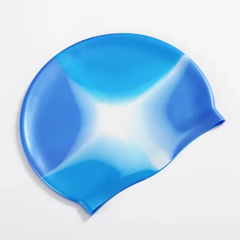 Silikon Schwimmkappe – Wasserdicht & Elastisch | Badehaube für Lange Haare | Unisex Schutzkappe für Schwimmbad & Training