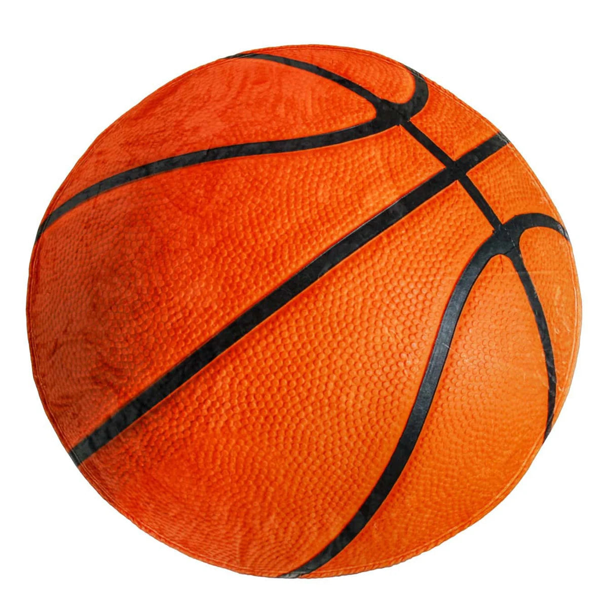 Basketball & Fußball Motiv Decke – Lustige Runde Flanell Kuscheldecke, Weiche Warme Decke für Sofa, Bett oder Büro Kaufschwan® Basketball 90x90cm