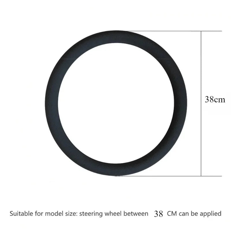 Rutschhemmender Silikon-Lenkradbezug – Atmungsaktiver Elastischer Sommerbezug für 38cm Autolenkräder Kaufschwan®