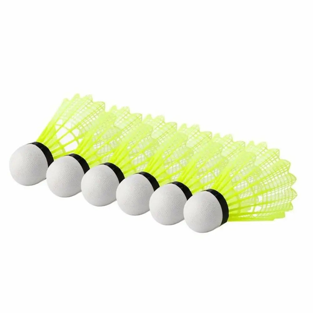 3/6 Stück Langlebige Gelbe Nylon Federbälle – Trainings Federbälle für Indoor & Outdoor Badminton Kaufschwan®