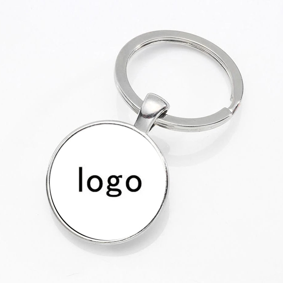 Personalisierter Schlüsselanhänger mit Logo – Individuelle Schwarz-Weiß oder Farb-Foto Gravur | Firmenlogo & Persönliches Geschenk