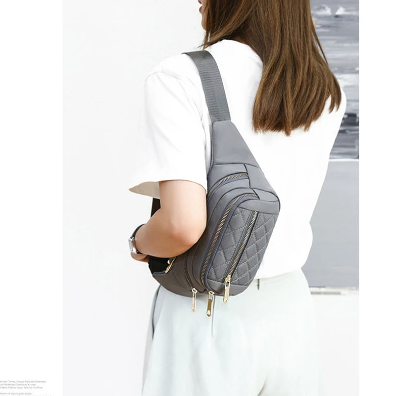 Damen Wasserdichte Nylon Gürteltasche – Designer Crossbody Brusttasche | Modische Fanny Pack, Banana Hip Bag & Reise Hüfttasche Kaufschwan®