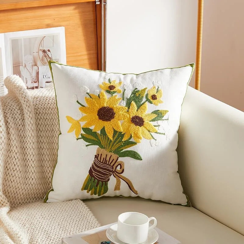 Tulpen-Kissen | Niedliches Rosa Kürbis-Kissen | Sofa-, Bett- & Dekokissen Kaufschwan® Brautstrauß