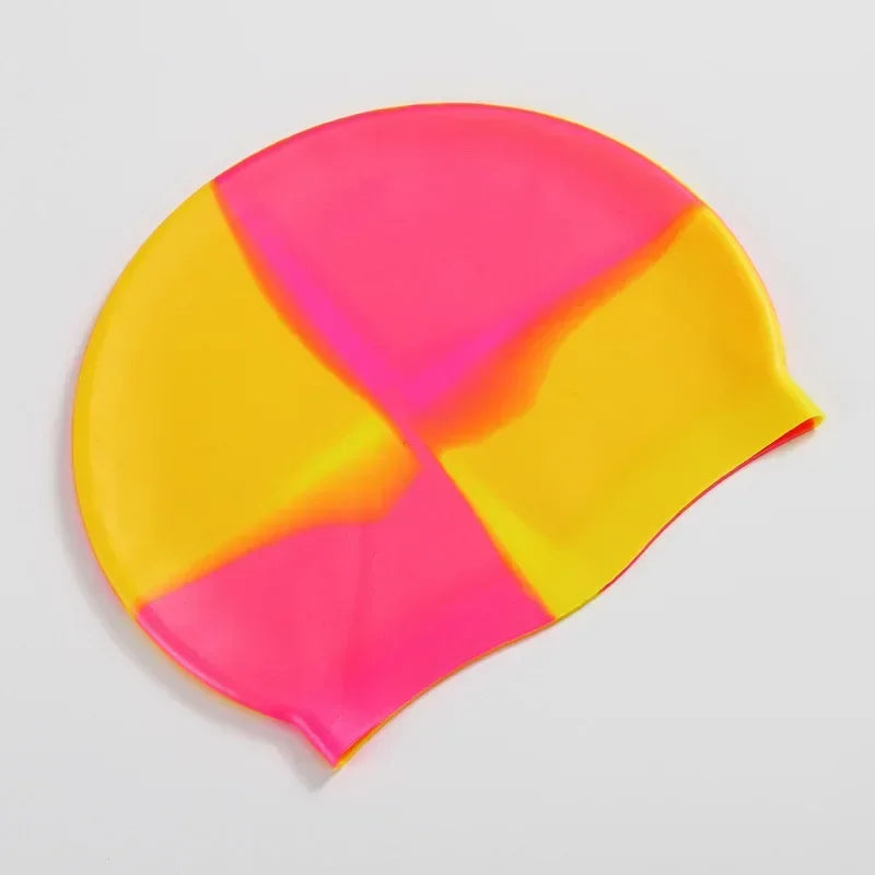 Silikon Schwimmkappe – Wasserdicht & Elastisch | Badehaube für Lange Haare | Unisex Schutzkappe für Schwimmbad & Training