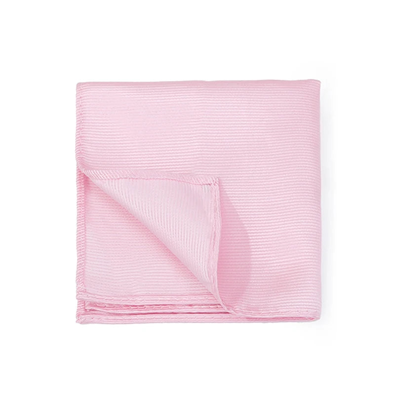 Klassisches Herren Einstecktuch – Mehrfarbig, Einfarbig & Gestreift, Elegantes Business-Accessoire für Anzüge Kaufschwan® Zartrosa