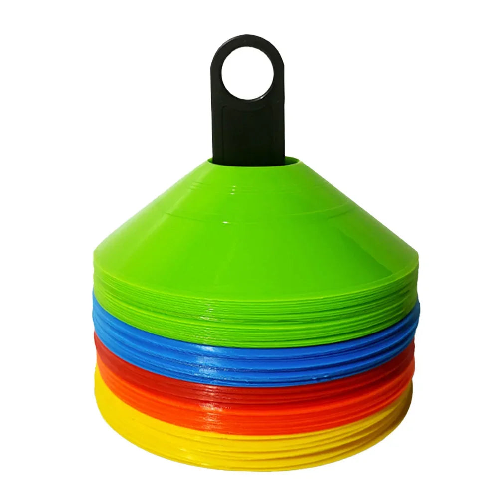 10er Set Trainingskegel – Fußball & Agility Trainingsausrüstung für Kinder & Profis | Sportmarkierungen für Geschwindigkeits- & Koordinationsübungen Kaufschwan®