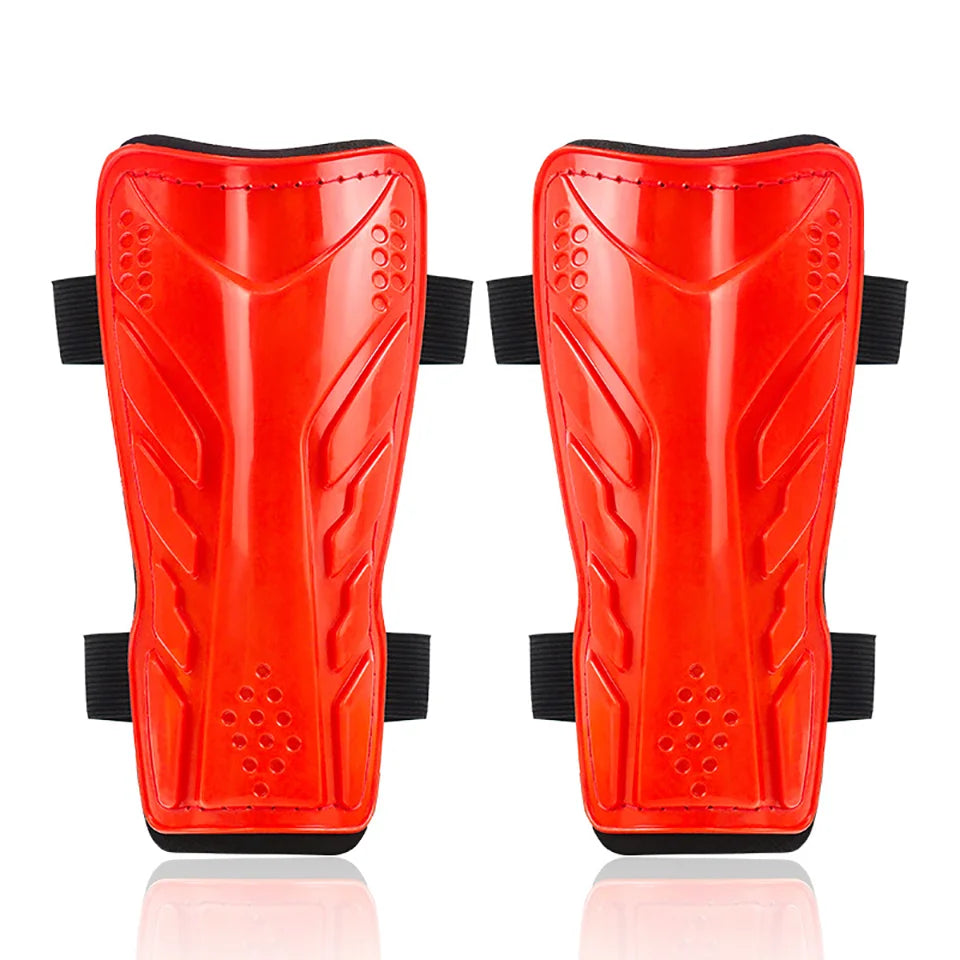 Loogdeel 1 Paar Fußball Schienbeinschützer – Schutzschoner für Damen & Herren | Stoßdämpfende Schienbeinschoner für Fußballtraining & Spiel Kaufschwan® Rot M