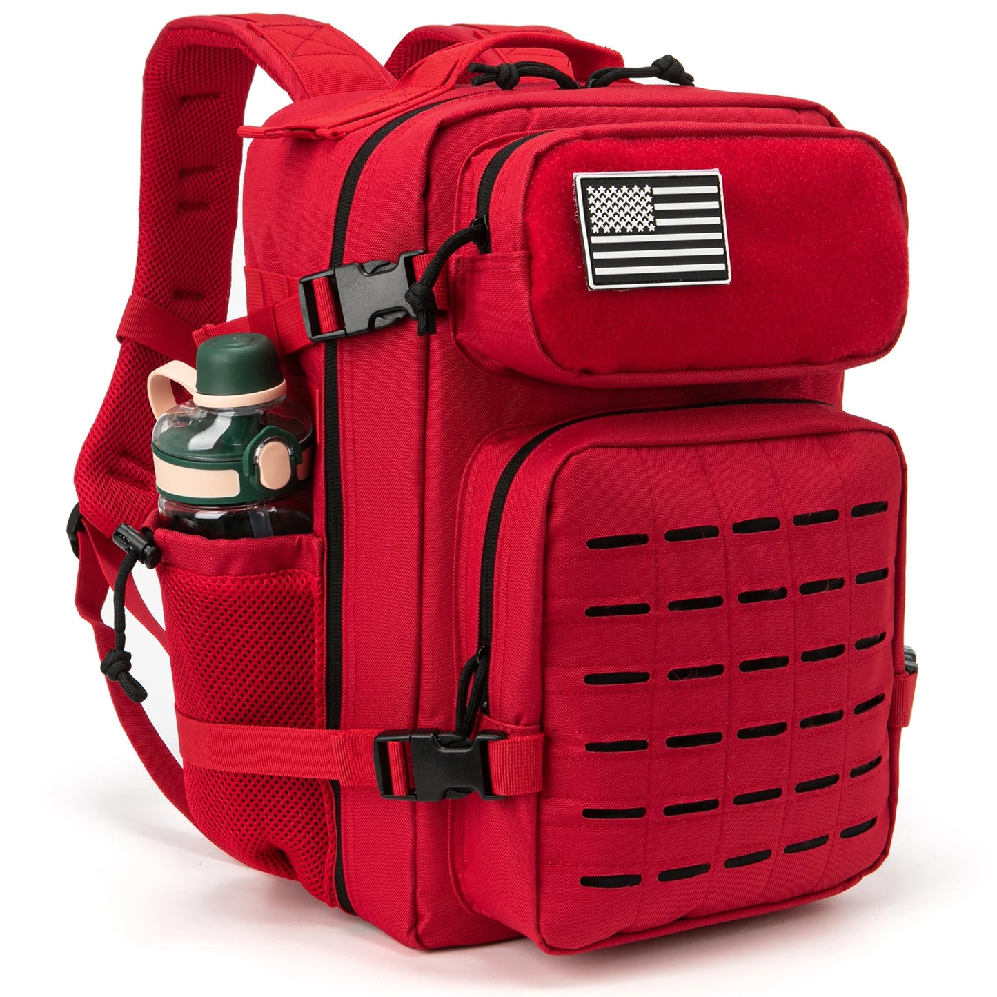 25L Rucksack | Outdoor Survival, Wandern & Fitness | Rucksack für Damen & Herren mit Doppel-Flaschenhalter