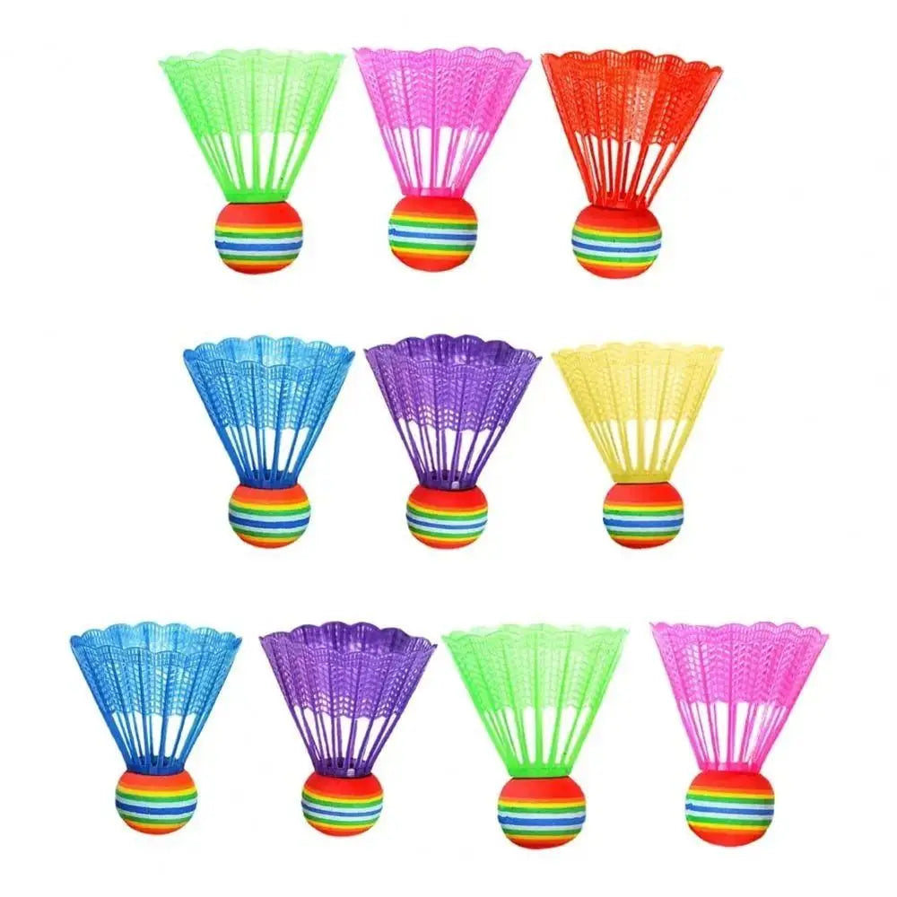 4 Stück Bunte Federbälle – Langlebige Trainings Federbälle mit Stabiler Flugbahn | Outdoor Badminton Zubehör Kaufschwan®