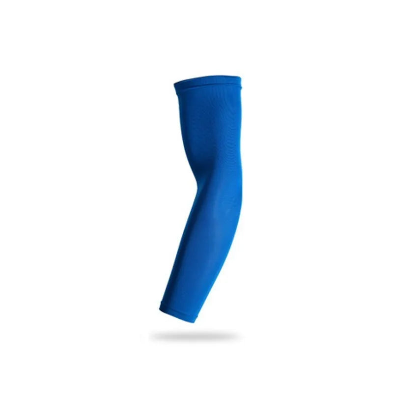 1 Stück Sport Kompressions Armmanschette – UV Schutz Ärmel für Basketball, Laufen, Radfahren & Volleyball Kaufschwan® 1 Stück Blau XXL