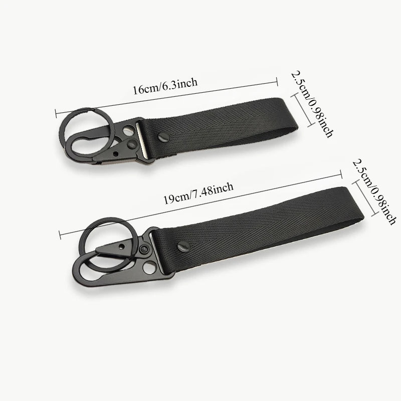 Personalisierter Schlüsselanhänger fürs Handgelenk – Mit eigenem Text oder Logo | Lanyard mit Clip für Auto & Motorrad, Unisex Design
