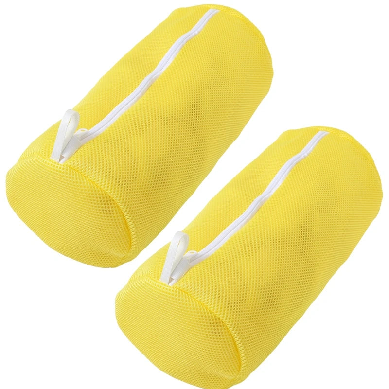 Schuh-Wäschenetz für Waschmaschine – Honigwaben-Mesh Waschbeutel mit Reißverschluss | Schuhreinigungsbeutel für Sneaker & Laufschuhe (39×18cm)