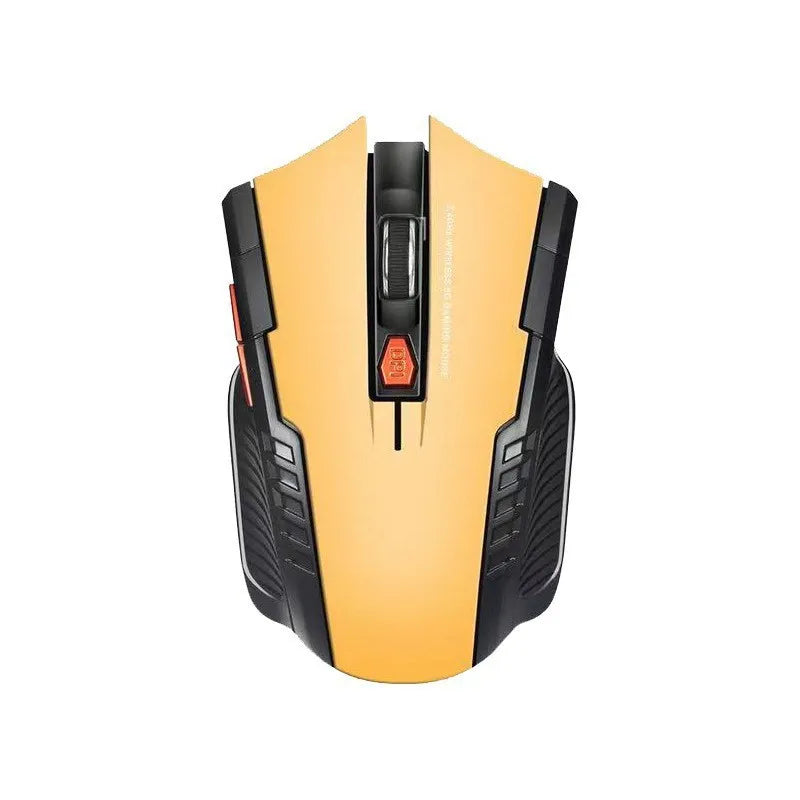 2.4GHz Kabellose Gaming Maus – Ultra Schlanke Tragbare Optische Maus für PC & Laptop mit USB Empfänger Kaufschwan® Gold
