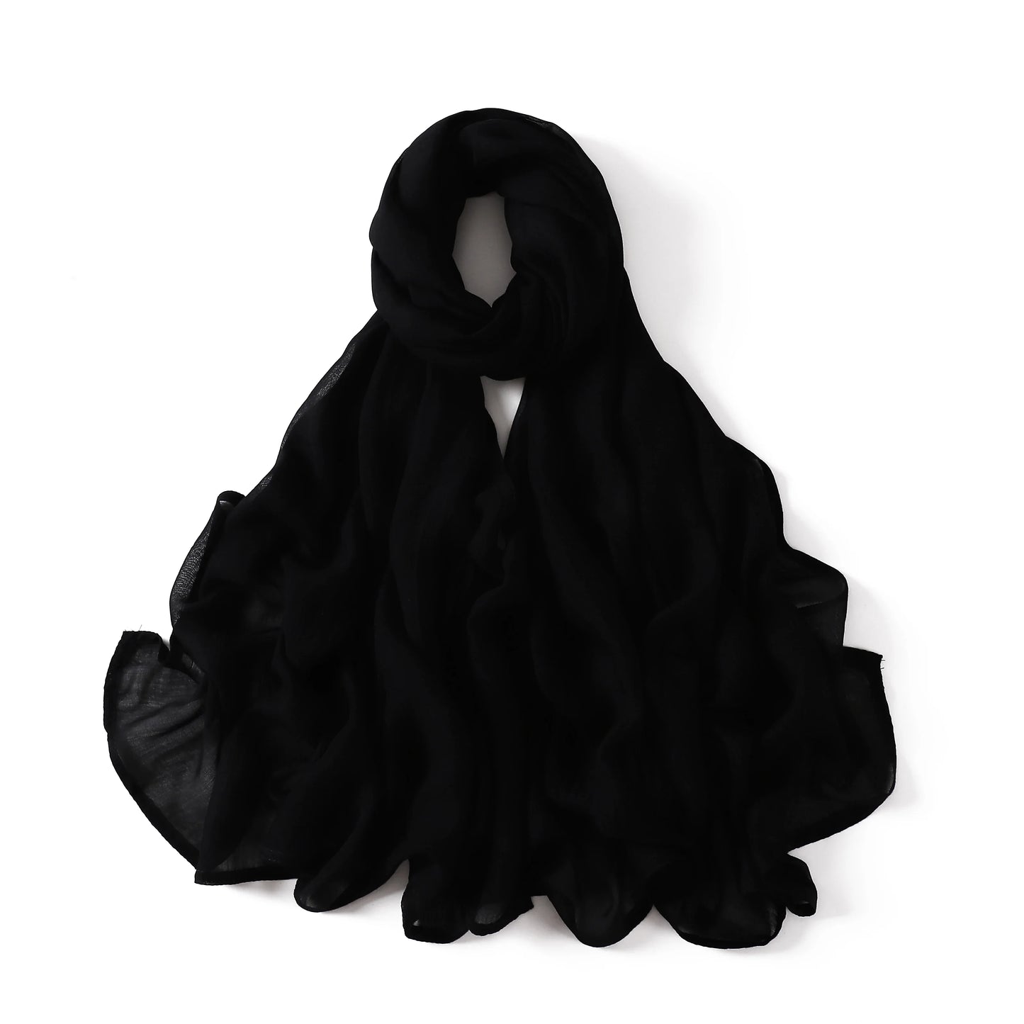 Damen Hijab Schal aus Baumwolle, Rayon & Modal – Großformat 190×85cm | Muslimisches Kopftuch, Eleganter Turban & Umschlagtuch Kaufschwan®