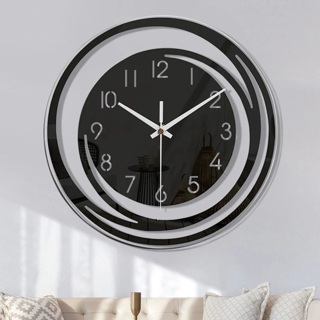 Moderne Acryl Wanduhr mit Pendel – Leise Deko Uhr Kaufschwan®