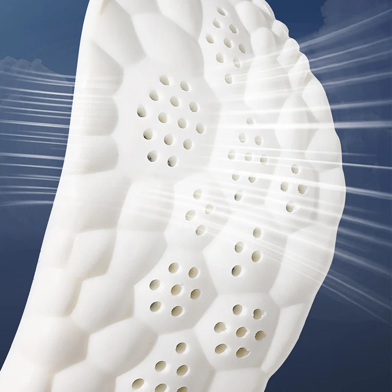 Latex Sport Einlegesohlen – Weiche Orthopädische Fußgewölbestütze | 1/2/4 Paar | Atmungsaktive & Geruchshemmende Schuheinlagen Kaufschwan®
