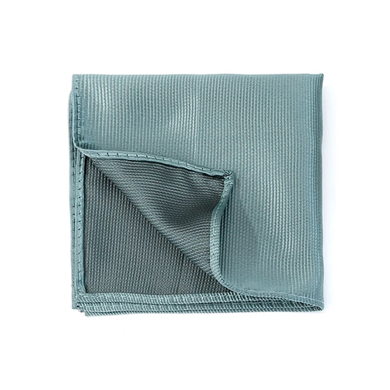 Klassisches Herren Einstecktuch – Mehrfarbig, Einfarbig & Gestreift, Elegantes Business-Accessoire für Anzüge Kaufschwan® Aquagrün