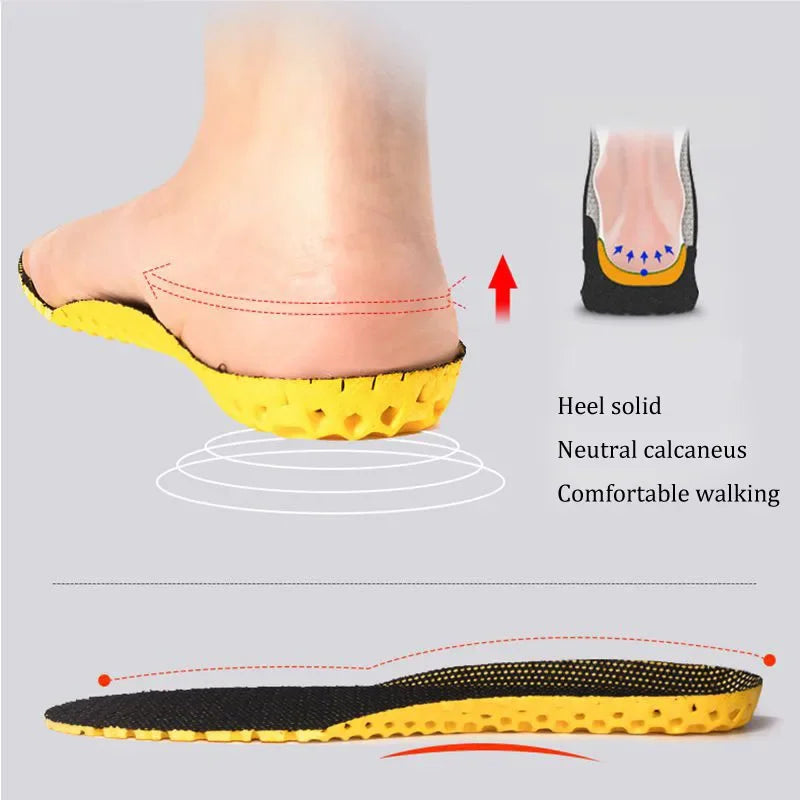 Neue Orthopädische Memory Foam Einlegesohlen | Atmungsaktive Mesh Sporteinlagen für Damen & Herren | Dämpfung & Fußgewölbeunterstützung Kaufschwan®