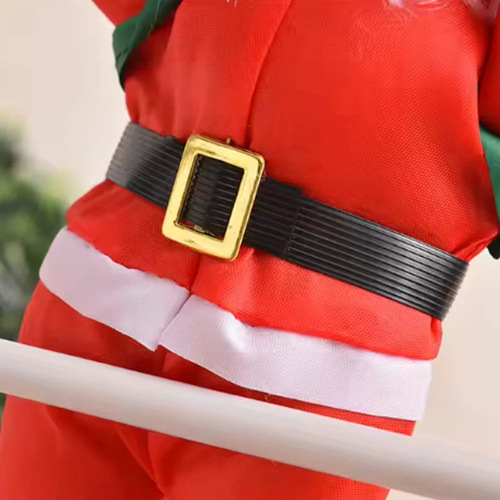 Kletternder Weihnachtsmann Dekofigur – Hängende Weihnachtsdekoration | Lustige Santa Claus Puppe für Zuhause & Restaurant