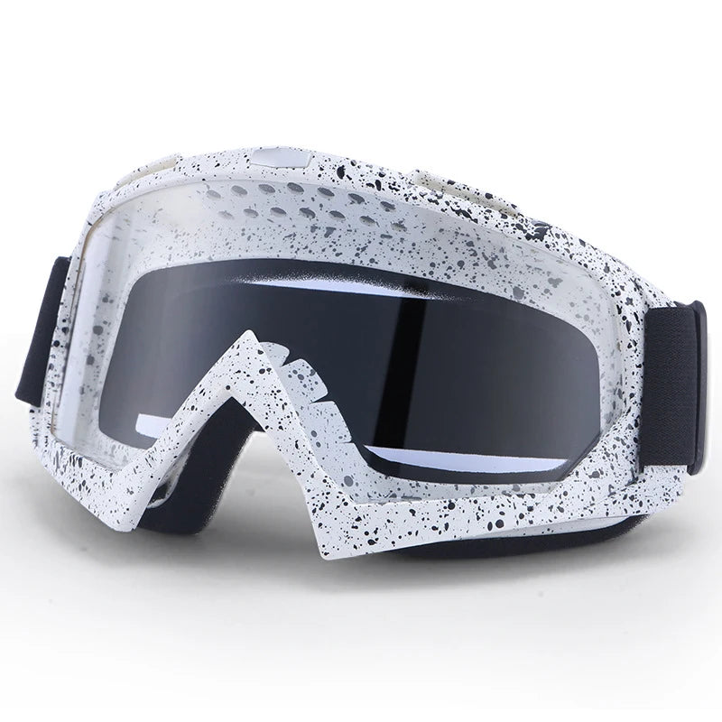 Ski- & Snowboardbrille – Anti-Beschlag Skibrille | Winddichte Motorrad- & Fahrradbrille mit UV-Schutz für Winter Outdoor Sport Kaufschwan® Transparent