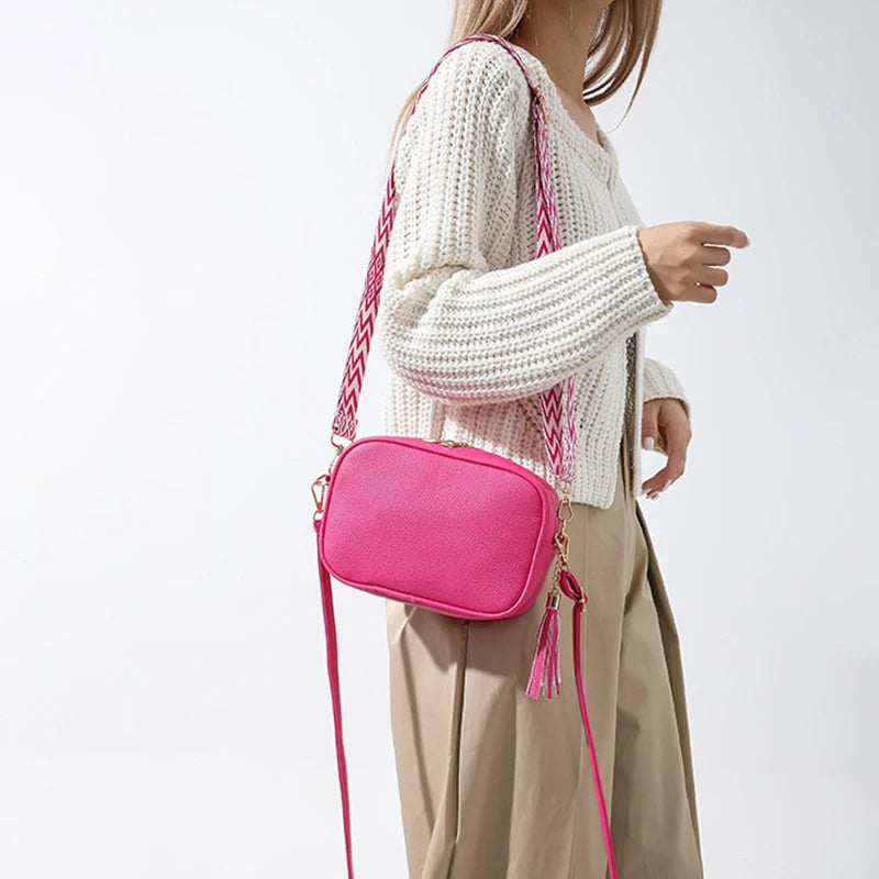 Minimalistische Schultertasche – Damen Umhängetasche mit Großer Kapazität | Einfarbige Kleine Quadratische Crossbody Tasche Kaufschwan®