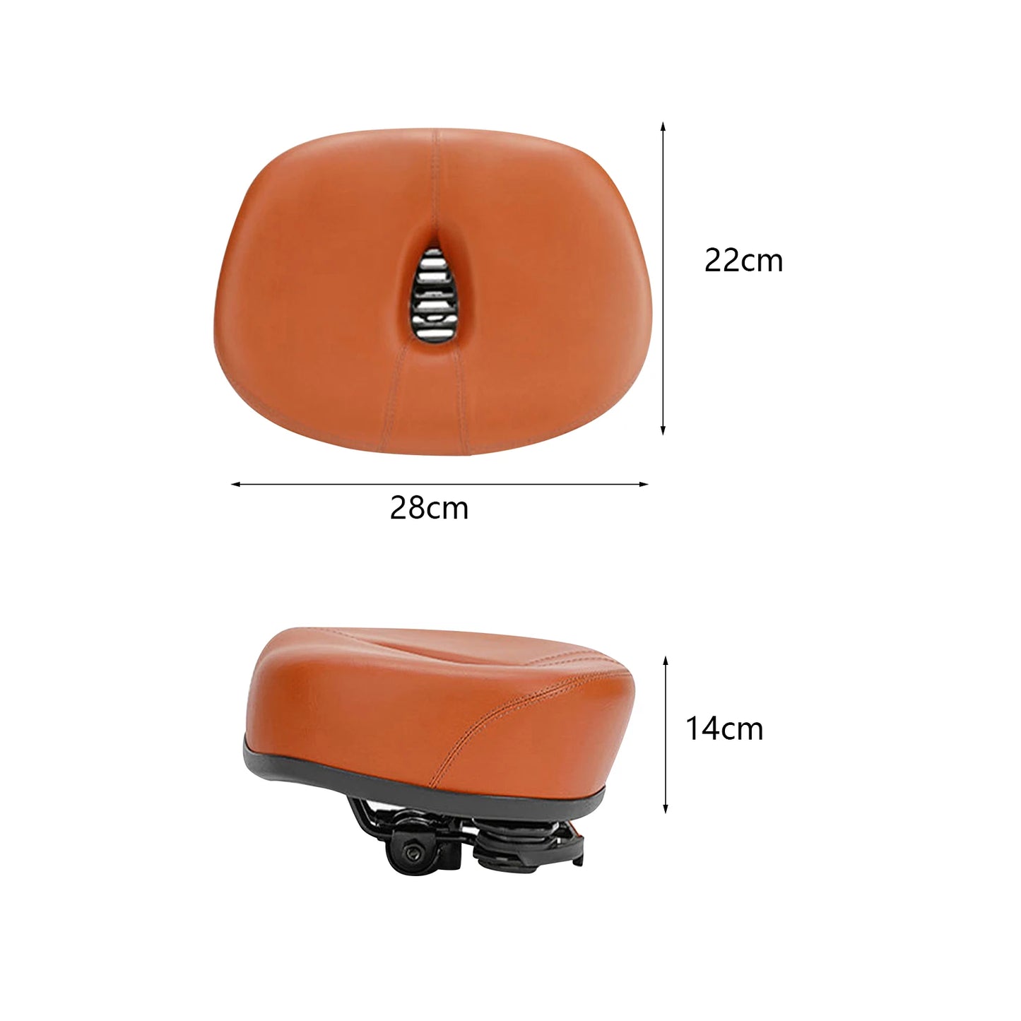 Bequemer Fahrradsitz – Breiter Weicher Sattelloser Komfortsitz | Universeller Sattel für Damen & Herren, Ideal für Heimtrainer & Stationäre Bikes Kaufschwan®