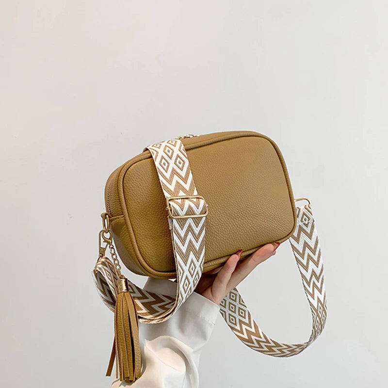Minimalistische Schultertasche – Damen Umhängetasche mit Großer Kapazität | Einfarbige Kleine Quadratische Crossbody Tasche