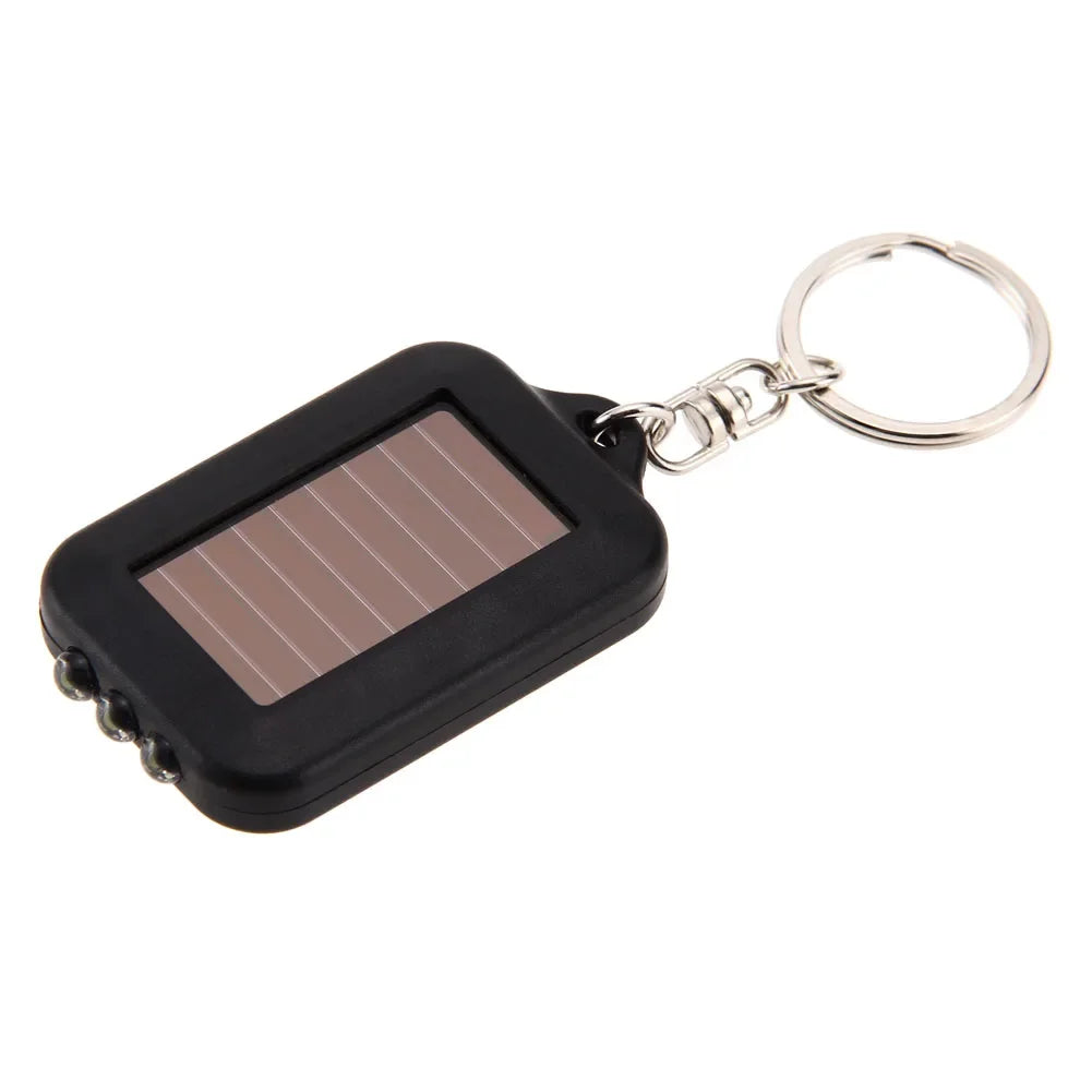 Tragbare LED-Schlüsselanhänger-Solarlampe – Mini-Taschenlampe mit Schlüsselring | Solarbetriebenes Licht für Outdoor, Wandern & Alltag Kaufschwan®
