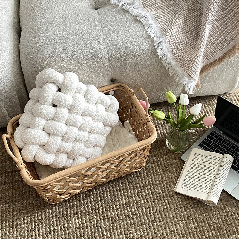 Luxuriöses Kissen für Wohnzimmer | Weicher Lammfell Dekokissen für Sofa & Stuhl | Komfortables Sitzkissen für Zuhause Kaufschwan®