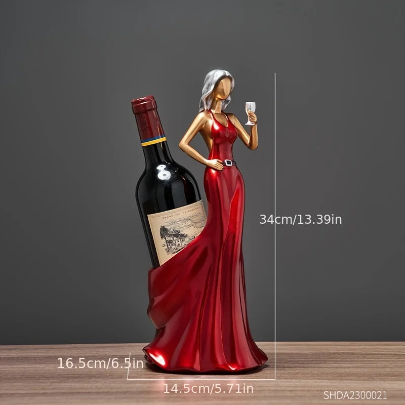 Weinflaschenhalter – Stilvoller Moderner Flaschenständer | Wein-, Bier- & Whisky-Halter für Zuhause & Bar Dekoration