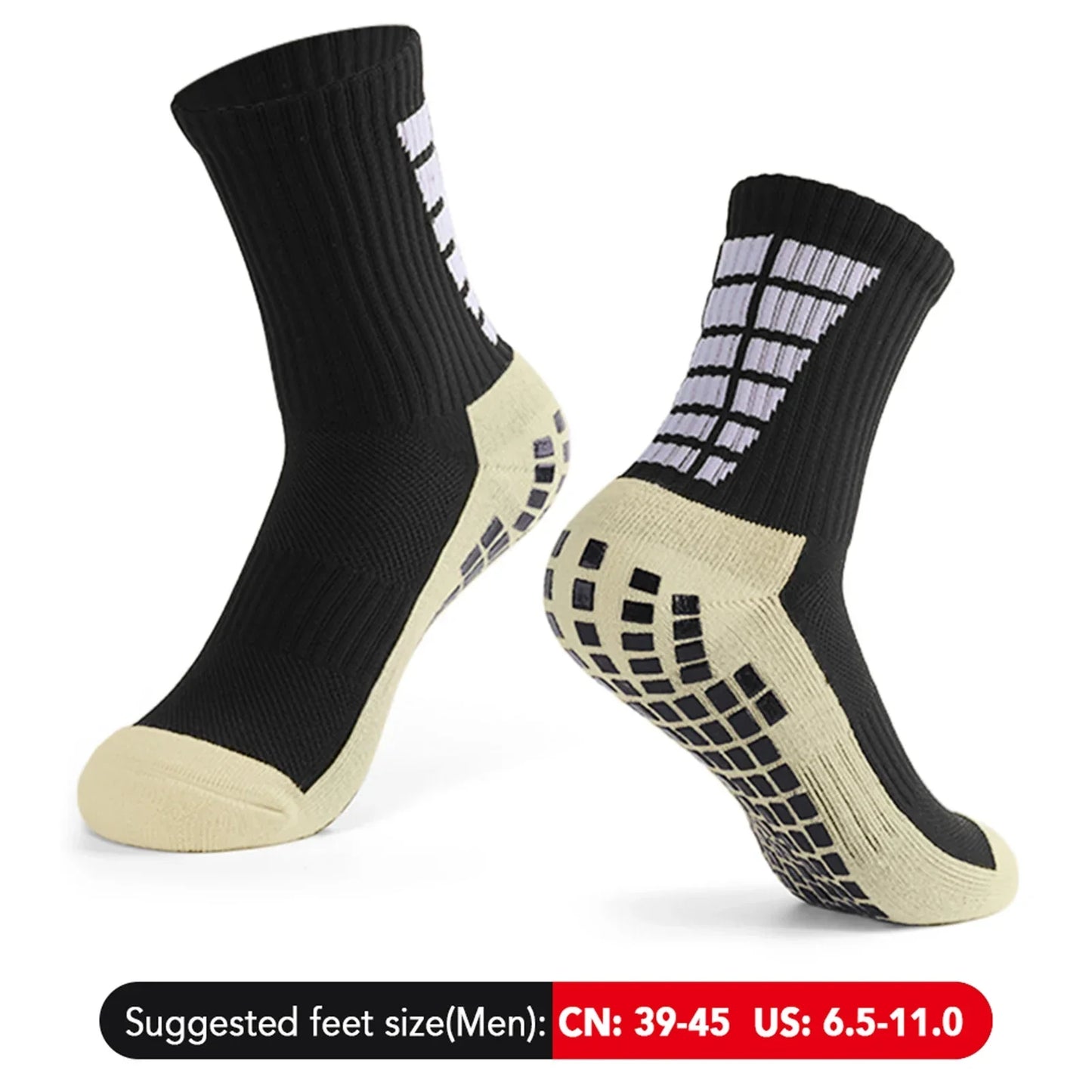 Herren Anti-Rutsch-Sportsocken | Fußball, Basketball, Volleyball, Laufen, Trekking & Wandern Kaufschwan®