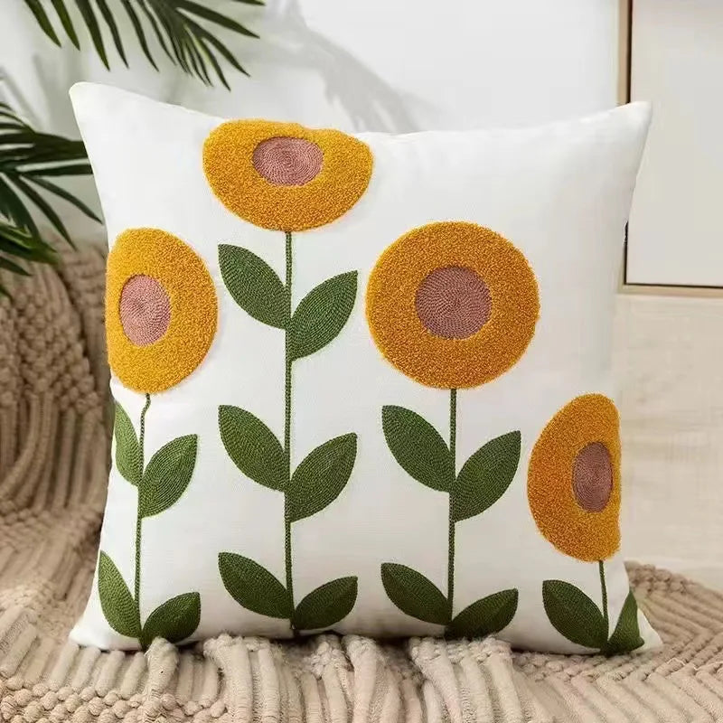 Tulpen-Kissen | Niedliches Rosa Kürbis-Kissen | Sofa-, Bett- & Dekokissen Kaufschwan® Sonnenblume