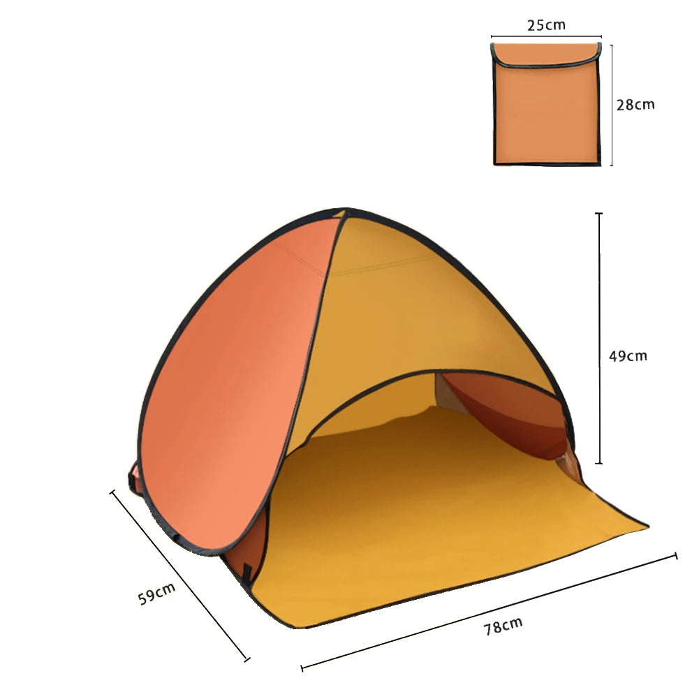 Tragbares Mini Sonnenschutz Zelt – Outdoor Kopfzelt Strand Sonnenschutz Wind- & Sandfest Pop-Up Sonnenblende Kaufschwan®