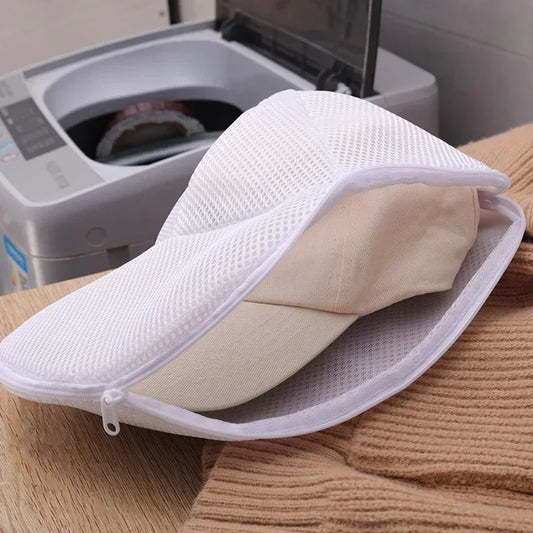 Waschmaschinen Cap-Waschschutz – Mützenreiniger Wäschenetz | Anti-Verformungs Waschbeutel für Hüte & Kleine Kleidung