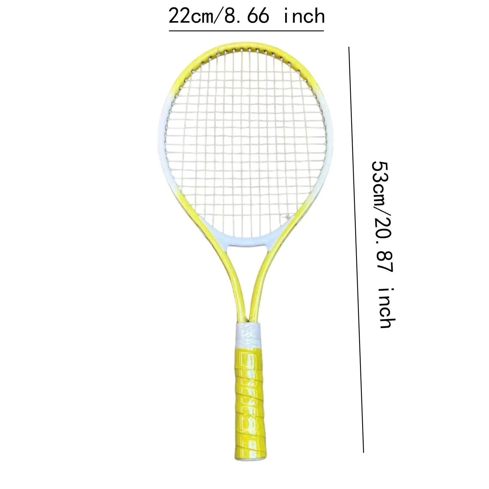Tennis Schläger – Robuster Tennisschläger mit Hochfesten Nylon-Saiten | Praktisches Tennis Equipment für Park, Garten & Freizeitspiele Kaufschwan®