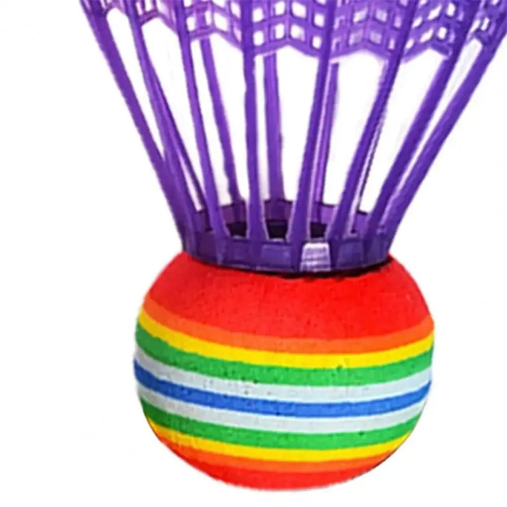 4 Stück Bunte Federbälle – Langlebige Trainings Federbälle mit Stabiler Flugbahn | Outdoor Badminton Zubehör Kaufschwan®