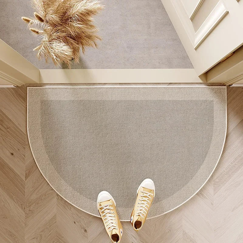 Halbkreis-Fußmatte – Rutschfeste Türmatte für Innen & Außen, Dekorativer Teppich für Eingangsbereich und Wohnzimmer Kaufschwan® Style 4 50x80cm 20x31inch