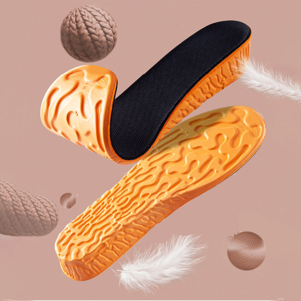 Unsichtbare Erhöhungseinlagen (1,5–3,5 cm) | Orange EVA Memory Foam Sport Einlegesohlen – Atmungsaktiv & Bequem für Herren Kaufschwan®