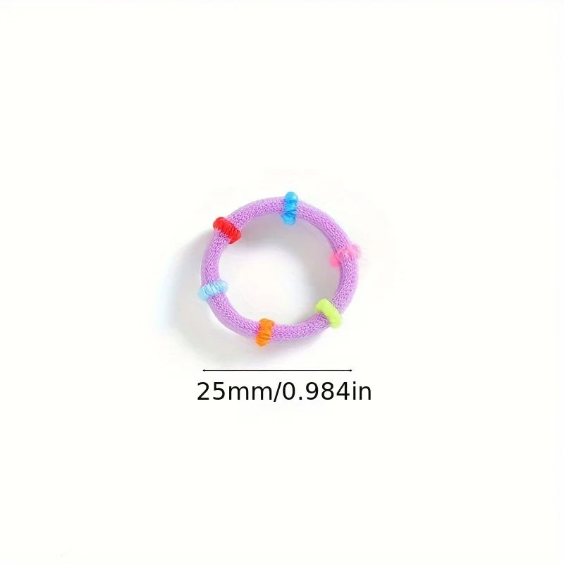 50/100/200/300 Stück Bunte Elastische Haargummis | Strapazierfähige Weiche Dehnbare Pferdeschwanzhalter für Damen & Mädchen | Großpackung Kaufschwan®
