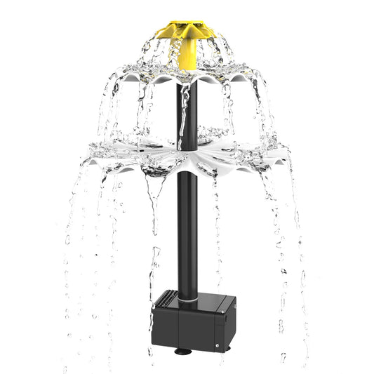 3-Stufige Solar-Vogelbad-Brunnenpumpe mit Solarpanel – Solar-Wasserbrunnen | Multifunktionales Wasserspiel für Hof, Terrasse & Balkon Kaufschwan®