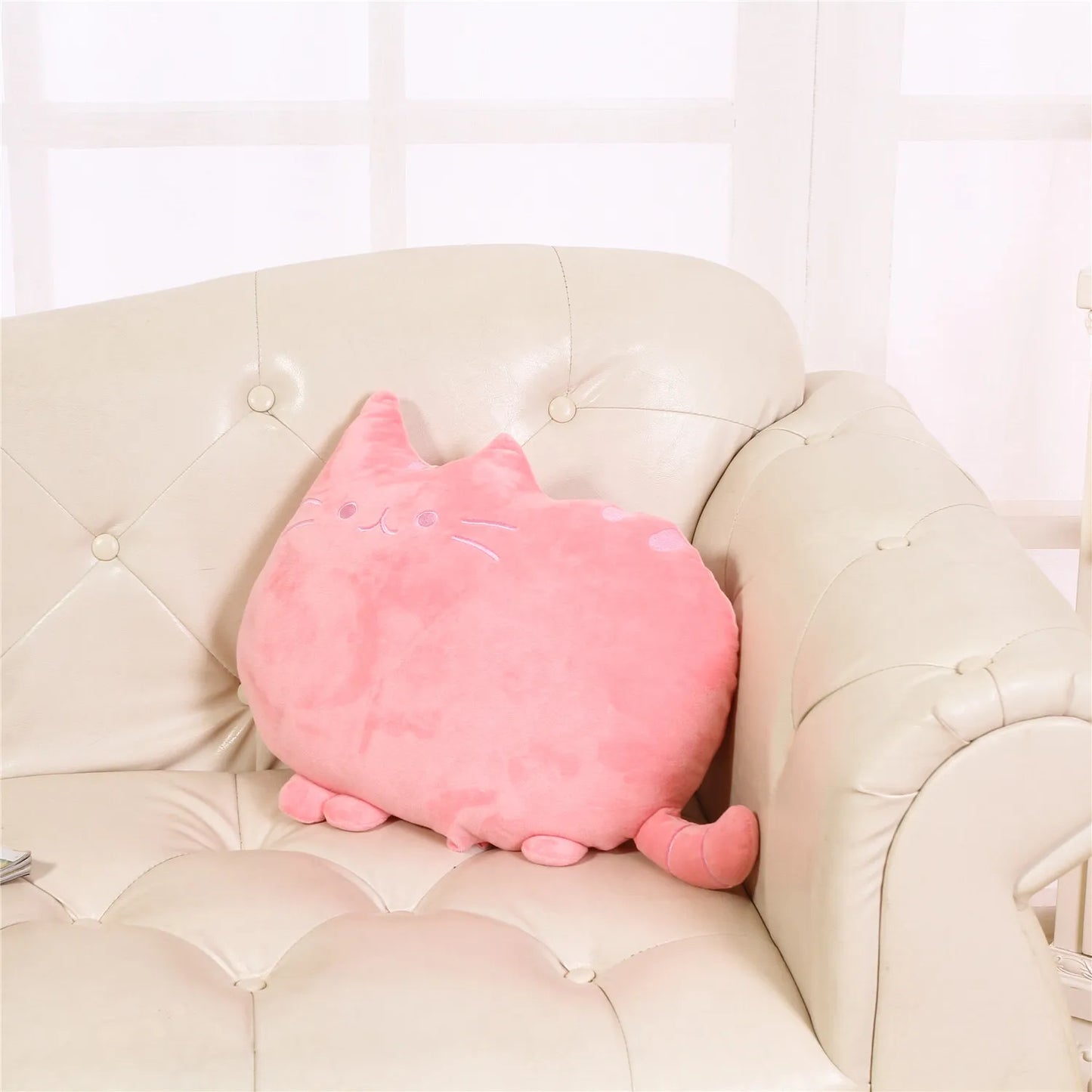 Kreatives Heimdekor Sofa- & Nachttischkissen | Meow Star Kissen | Großes Katzen Cartoon Keks Kissen Kaufschwan®