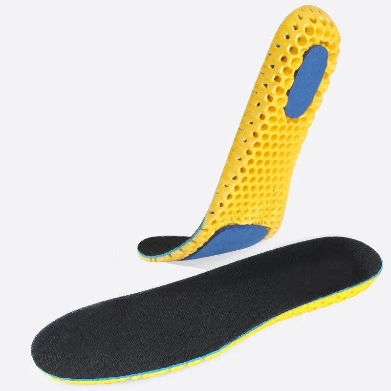 Neue Orthopädische Memory Foam Einlegesohlen | Atmungsaktive Mesh Sporteinlagen für Damen & Herren | Dämpfung & Fußgewölbeunterstützung Kaufschwan® Schwarz-2-Pad EU35
