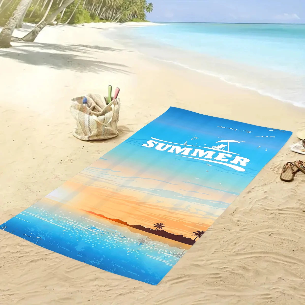 Ultrafeines Mikrofaser Schnell Trocknendes Strandtuch – Saugfähiges Handtuch für Sport, Schwimmen & Duschräume