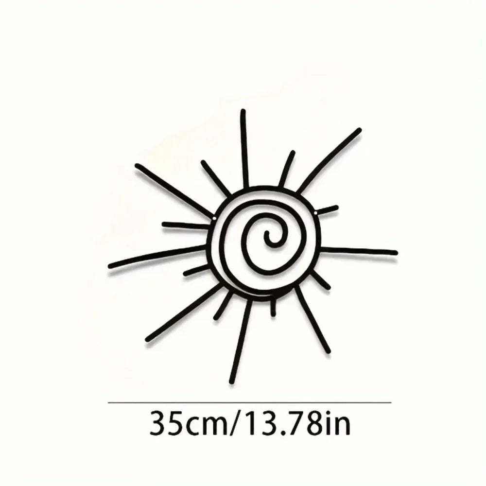 Große Metall Sonne Wanddeko – Horizontale Strand Außen Dekoration Kaufschwan®