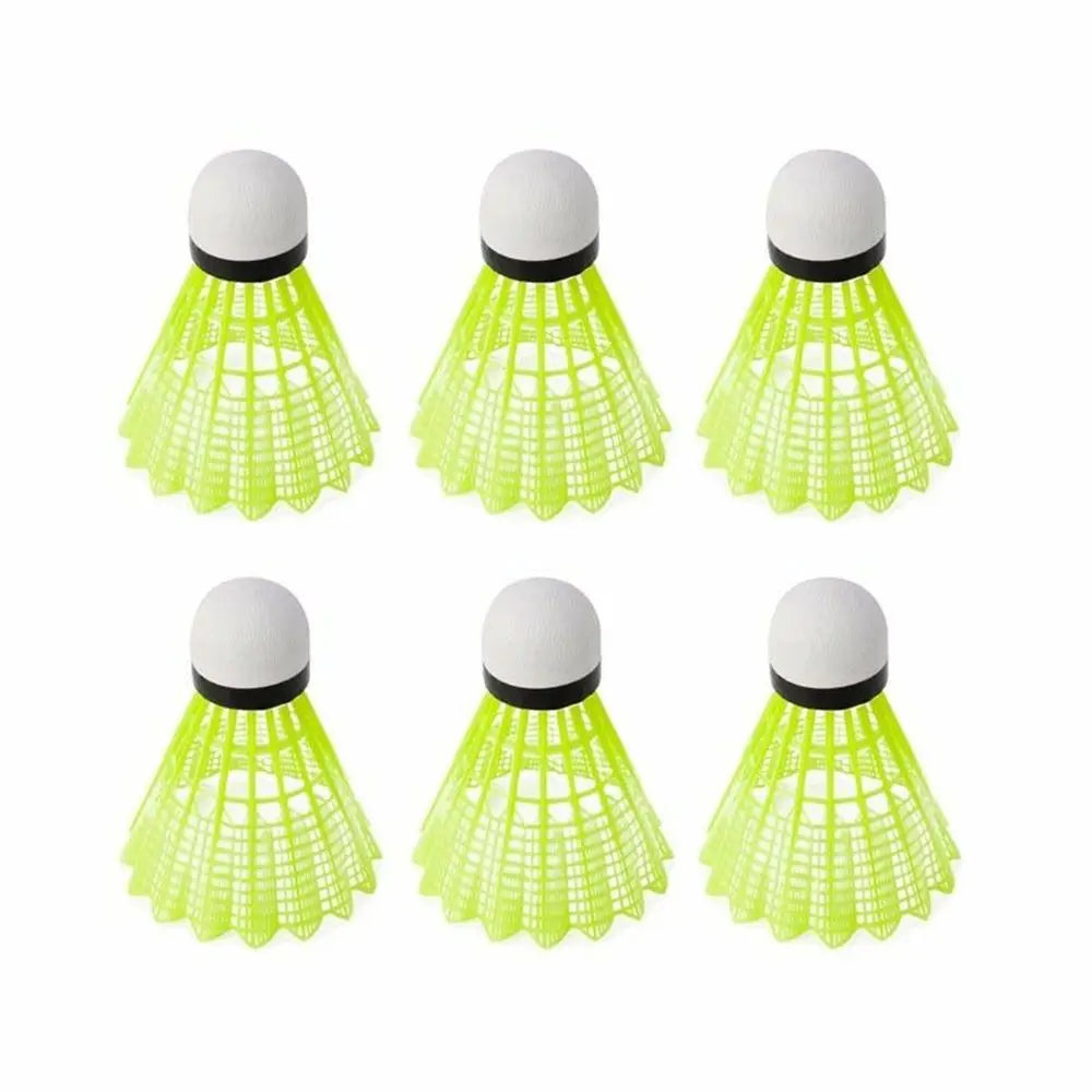 3/6 Stück Langlebige Gelbe Nylon Federbälle – Trainings Federbälle für Indoor & Outdoor Badminton Kaufschwan®