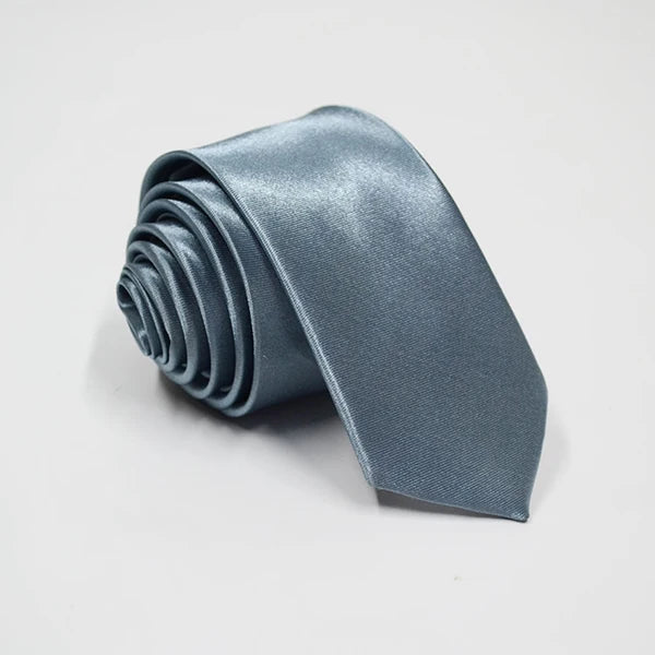 Herren Schmale Krawatte – 38 Farben Polyester-Krawatte | Elegante Einfarbige Cravate für Business, Büro & Formelle Anlässe