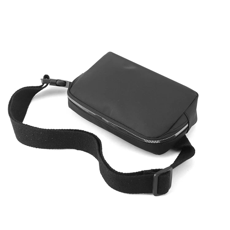 Unisex Schwarze Gürteltasche – Verstellbarer Schultergurt | Outdoor Crossbody Brusttasche, Langlebig & Modisch Kaufschwan®