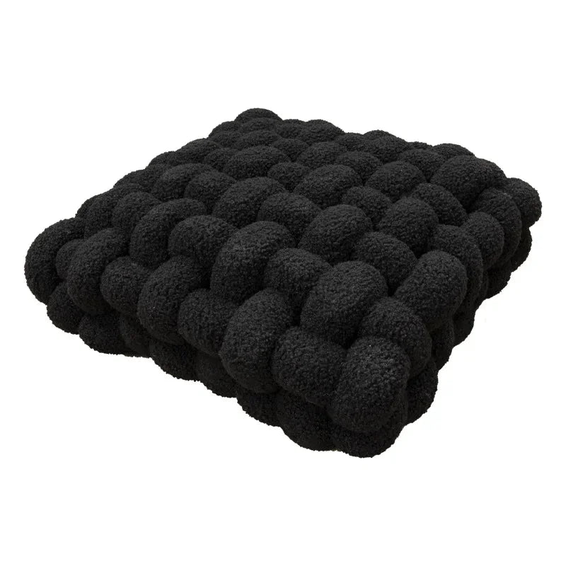 Luxuriöses Kissen für Wohnzimmer | Weicher Lammfell Dekokissen für Sofa & Stuhl | Komfortables Sitzkissen für Zuhause