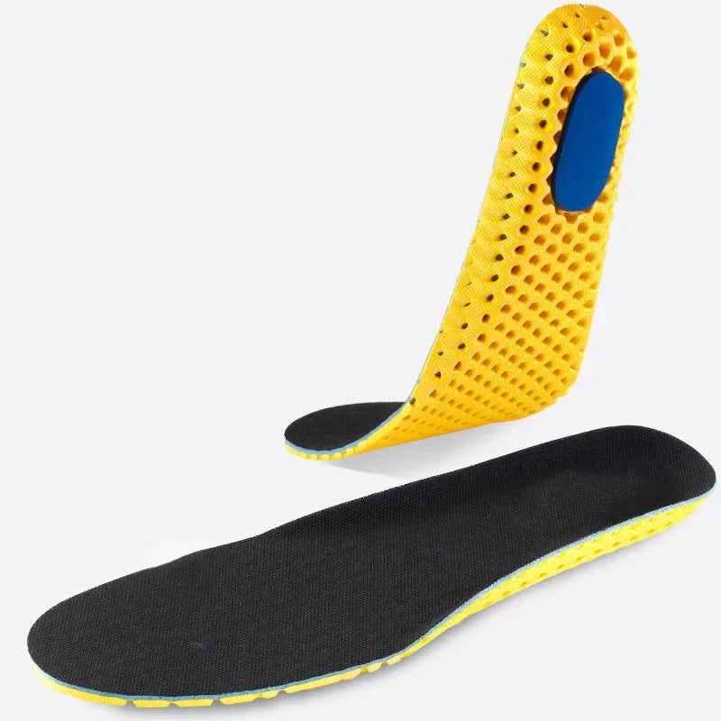 Neue Orthopädische Memory Foam Einlegesohlen | Atmungsaktive Mesh Sporteinlagen für Damen & Herren | Dämpfung & Fußgewölbeunterstützung Kaufschwan® Schwarz-1 Pad EU35